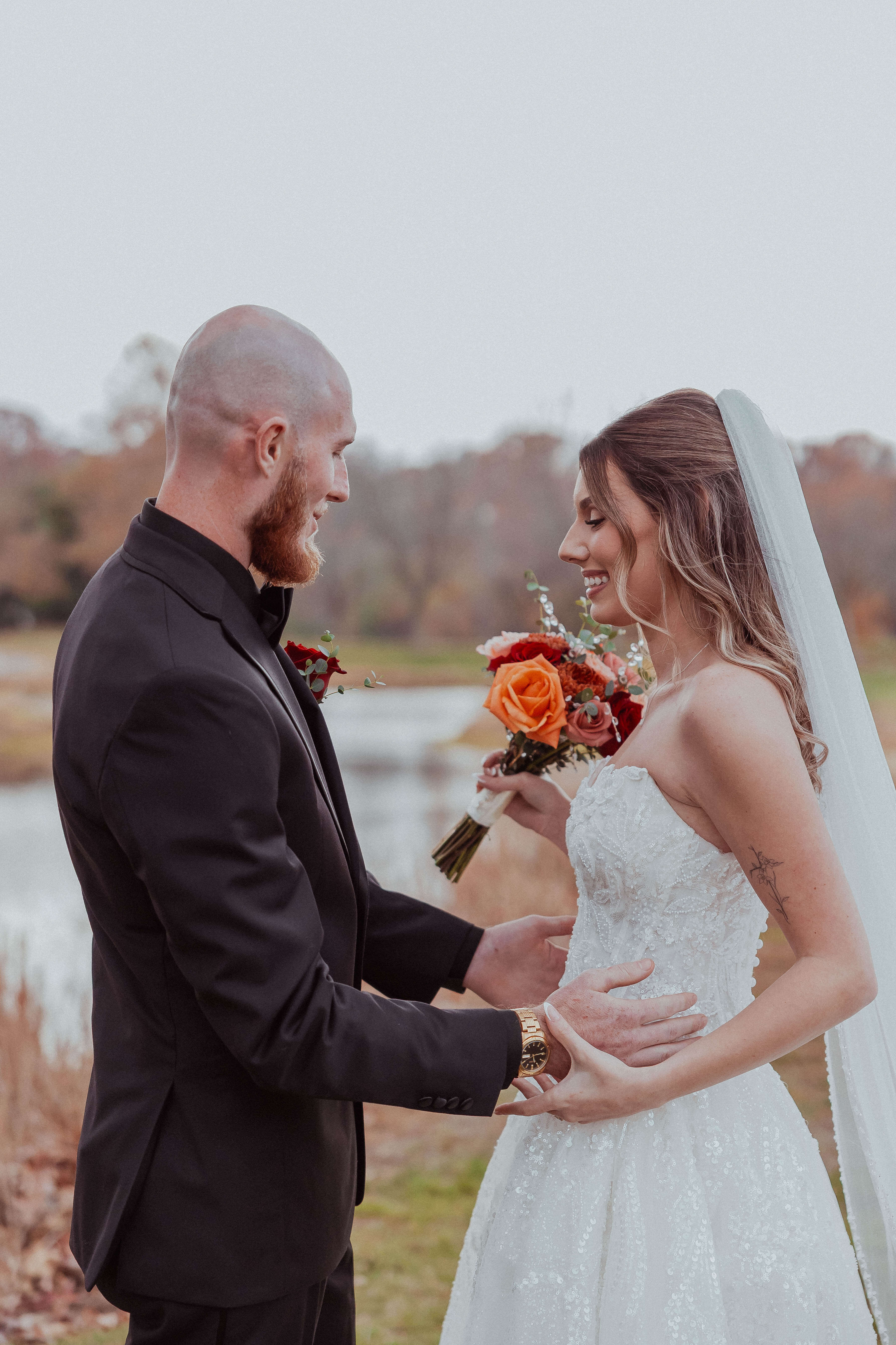 Bridal detail at a Valleybrook Country Club wedding in South Jersey