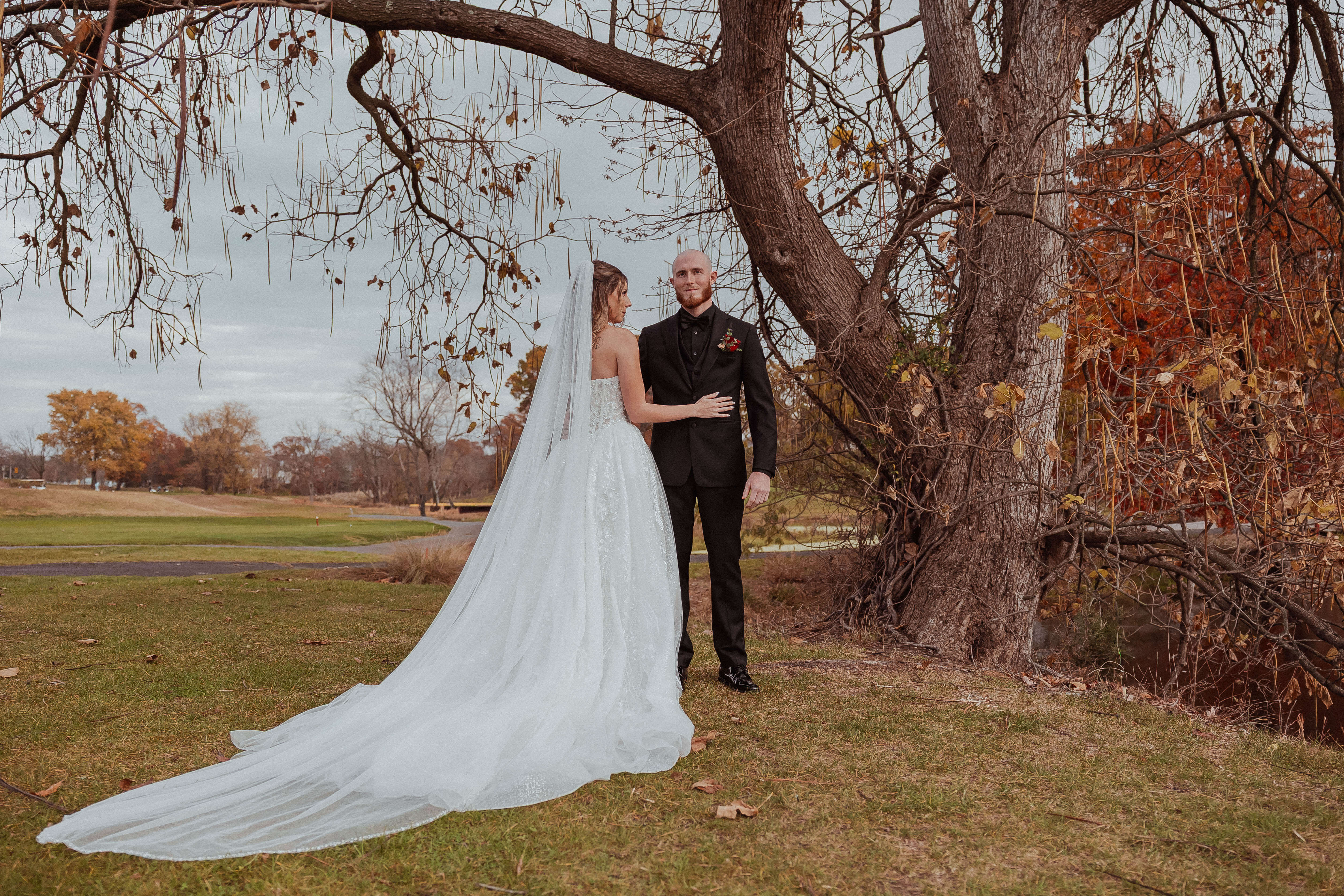 Destiny and Allen portrait at Valleybrook Country Club, Blackwood NJ